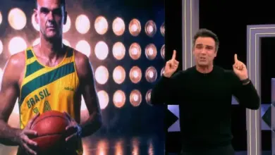 Tadeu presta homenagem ao irmão Oscar Schmidt no BBB 26. Foto: Reprodução/Globo