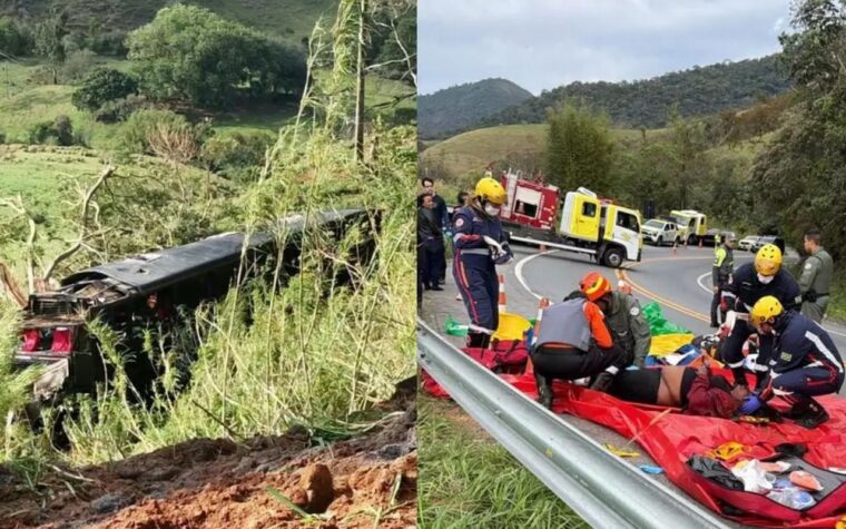 Acidente de ônibus em SP deixa cinco mortos e feridos