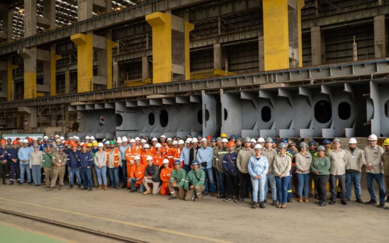 Estaleiro gaúcho inicia construção de navios para a Transpetro